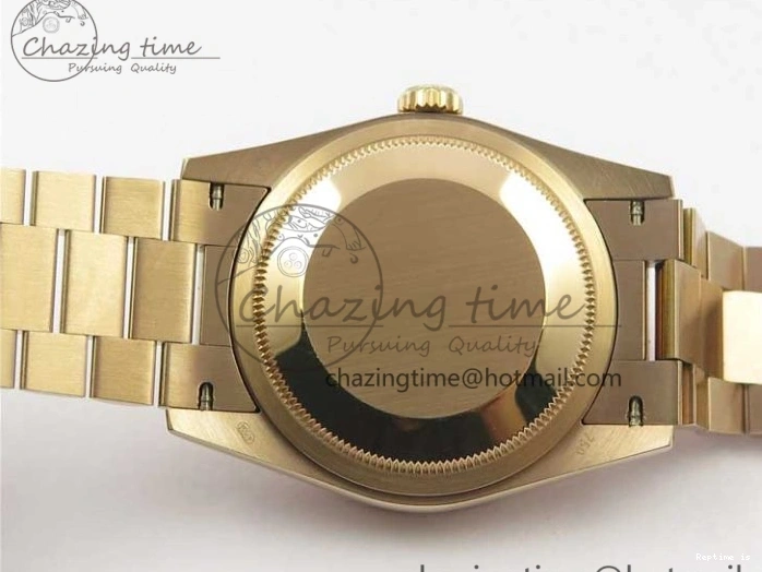 0108 Day-Date 36 RG 128239 Bp Maker Best Edition Pink Dial on RG President Bracelet Sporty 3136